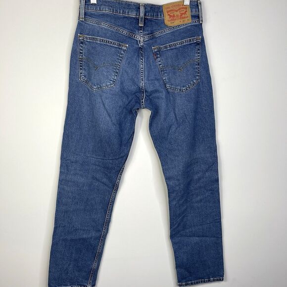 Levis 514 Straight Leg Jeans Men's 30x32 Medium Wash Blue Denim Cowboy Western - Picture 4 of 9